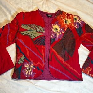 Fritzi Vintage Red Quilted Cotton Jacket